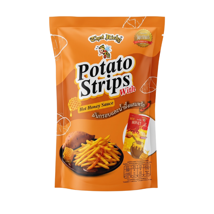 Potato Strips with Hot Honey Sauce