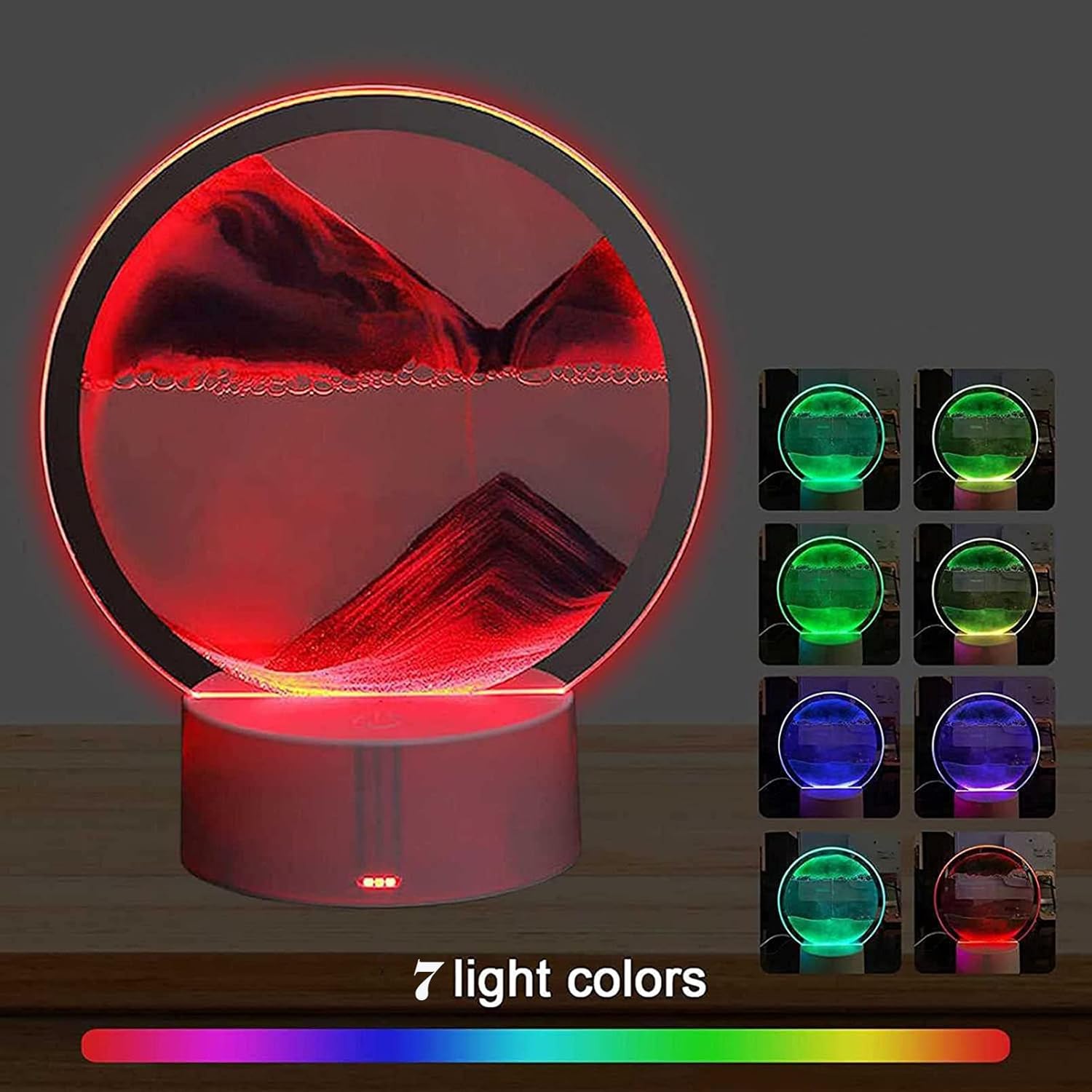 3D Hourglass with RGB Light