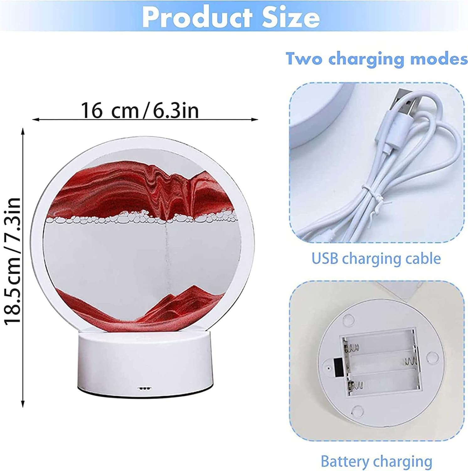 3D Hourglass with RGB Light - Image 4